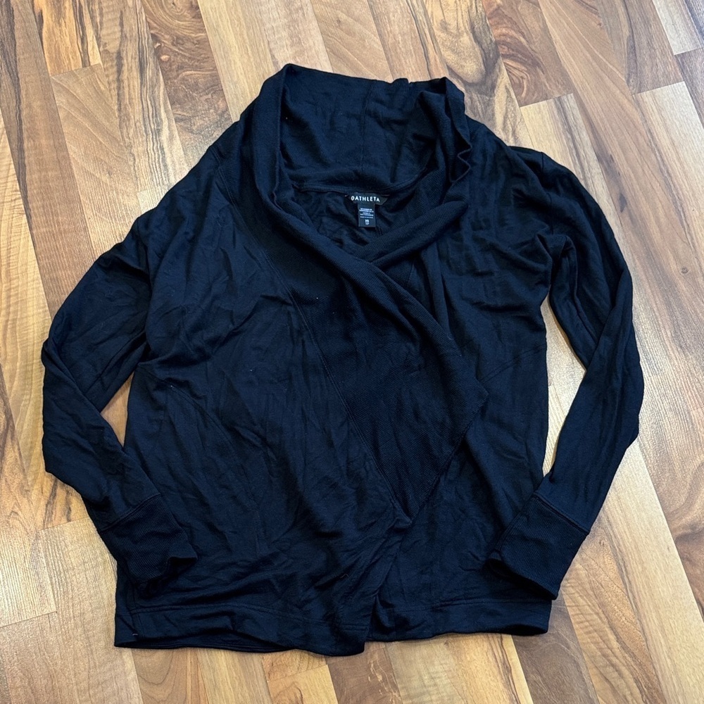 Athleta Charcoal/ black cardigan
